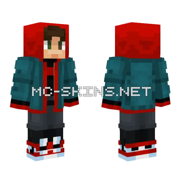 Fin Swi Mlrob Minecraft skin, front and back