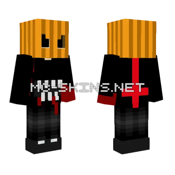 Final Mode 2 Halloween Skin Minecraft skin, front and back