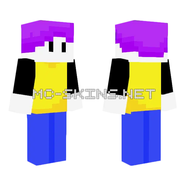 Finfoh37 Blue Bird Minecraft skin, front and back