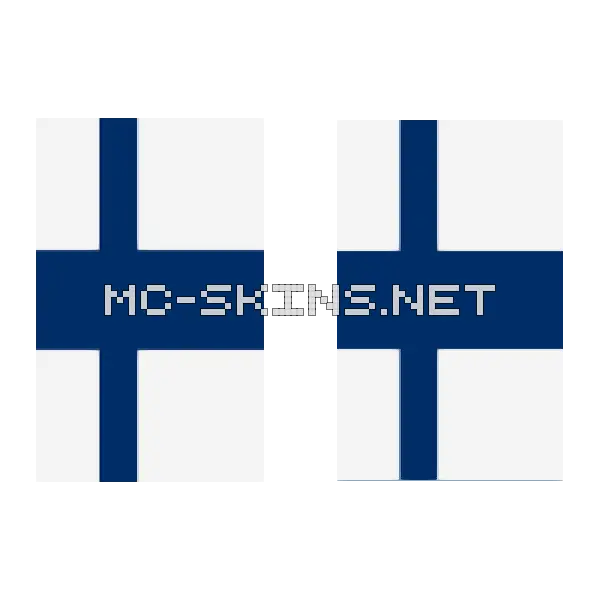 Finland Flag cape, outside and lining