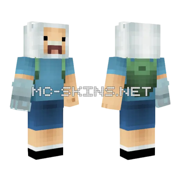 Finn Minecraft skin, front and back