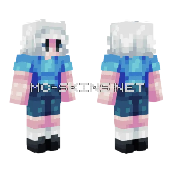 Finn Minecraft skin, front and back