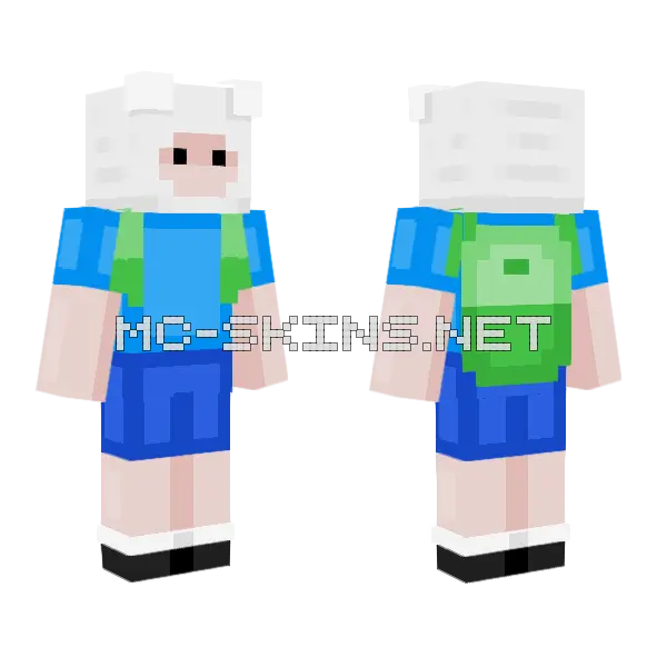 Finn Da Human Minecraft skin, front and back