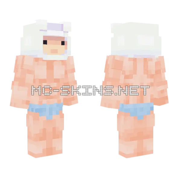 Finn Musculoso Minecraft skin, front and back