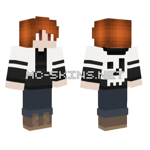Finn The Human Minecraft skin, front and back