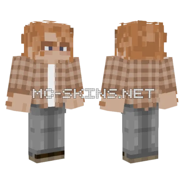 Finnick Patches Minecraft skin, front and back
