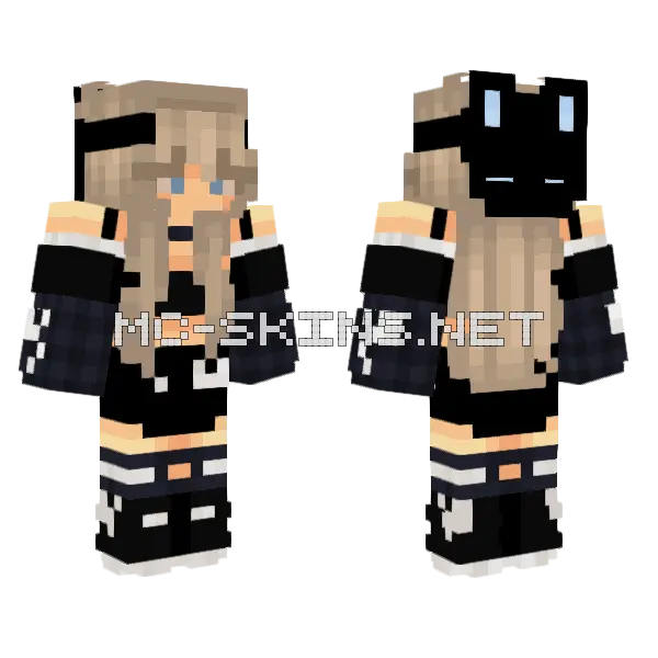Fiona Boredom Minecraft skin, front and back