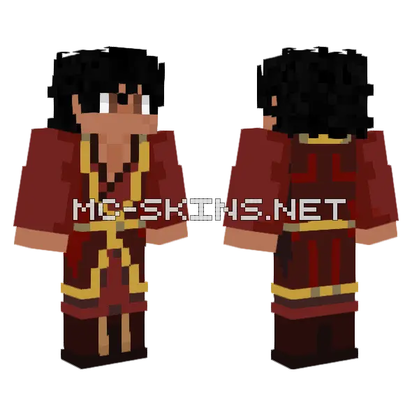 Fire Bender Jaden, front and back