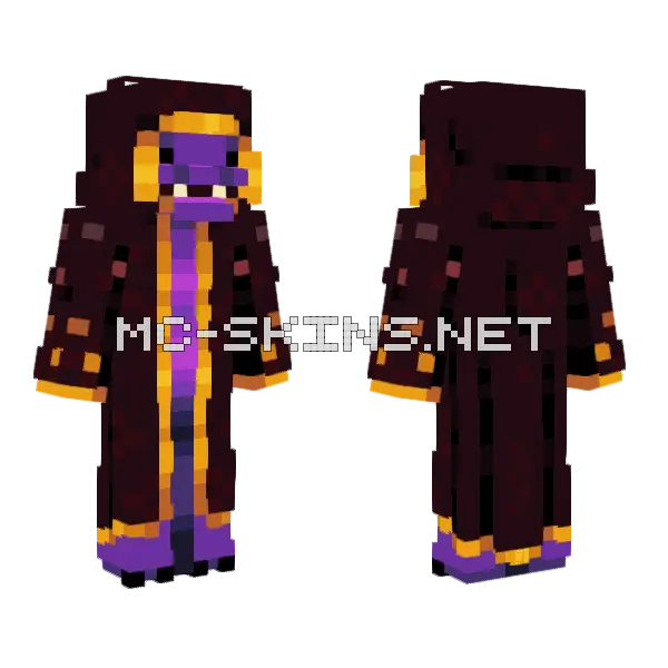 Fire Breath Minecraft skin, front and back