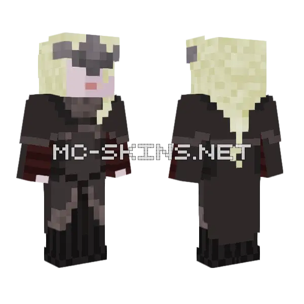 Fire Keeper Dark Souls Minecraft skin, front and back