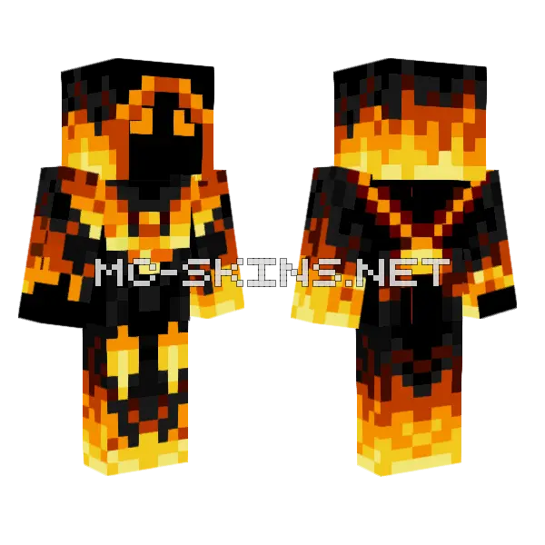 Fire Lord Before Fusion Minecraft skin, front and back