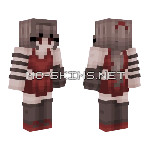 Fire SF 04 Minecraft skin, front and back