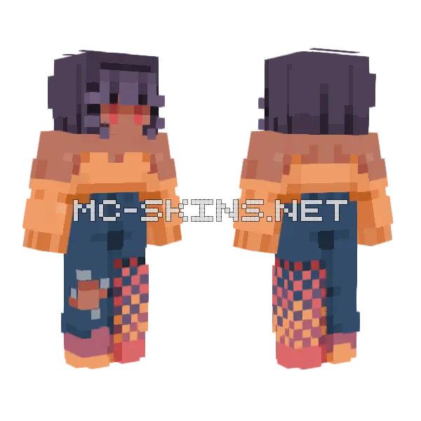 Fireworks Skin Minecraft skin, front and back