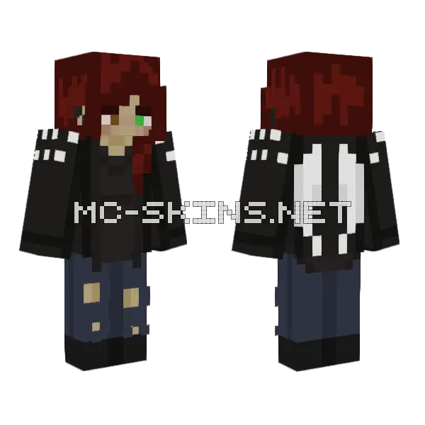 Firo Minecraft skin, front and back