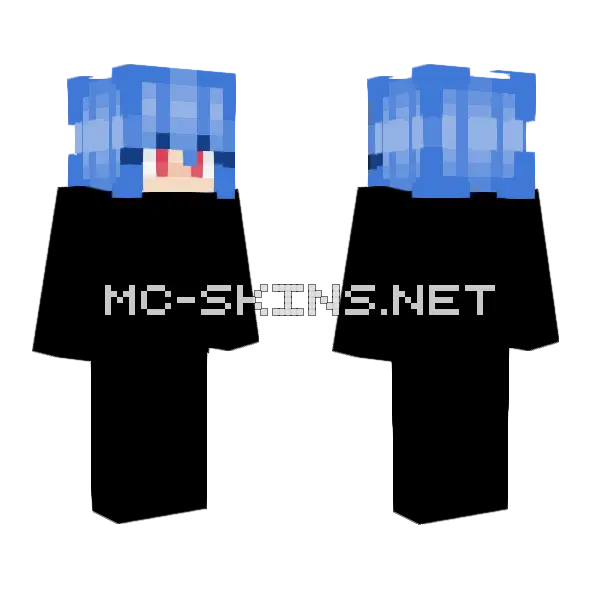 First Attempt Hair Shading Minecraft skin, front and back
