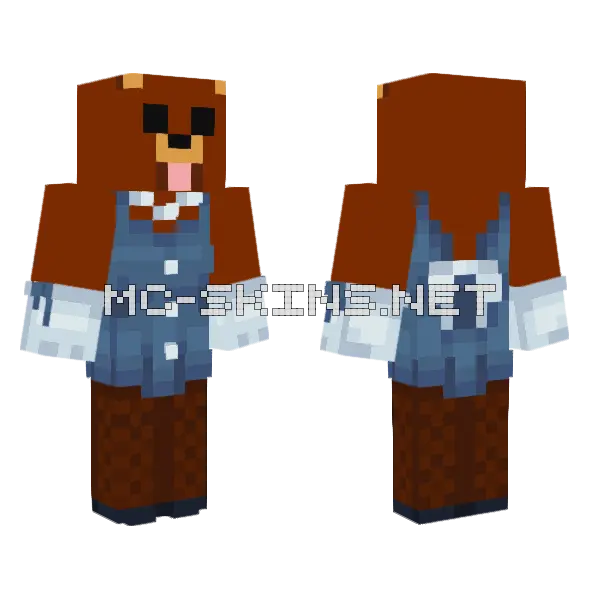 First Lady Rubius Minecraft skin, front and back