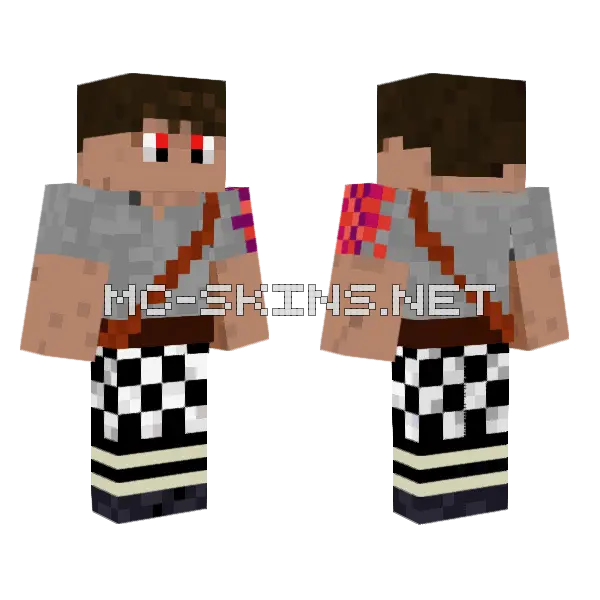 First Skin Boi Minecraft skin, front and back