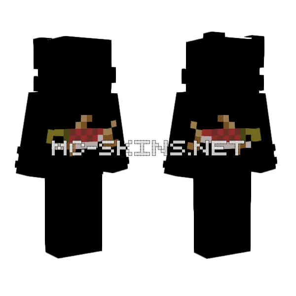 Fish Man Minecraft skin, front and back