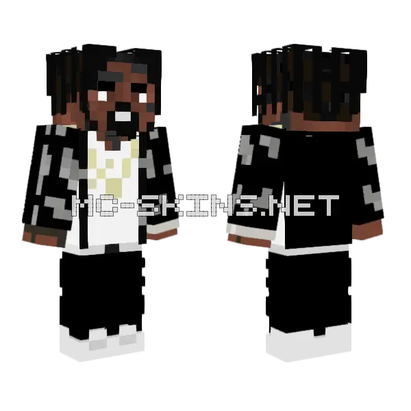 Fivio Foreign Skin Minecraft skin, front and back
