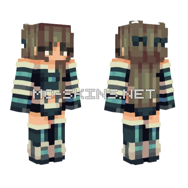 Fix What Is Broken Minecraft skin, front and back