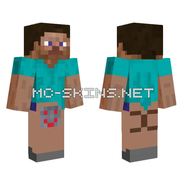 Fixed Steve Skin Minecraft skin, front and back