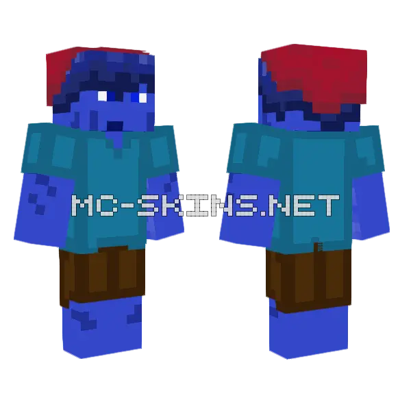 Fixed Tiger Minecraft skin, front and back