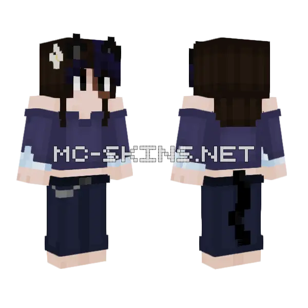 Fl Moon Skin 2 Minecraft skin, front and back