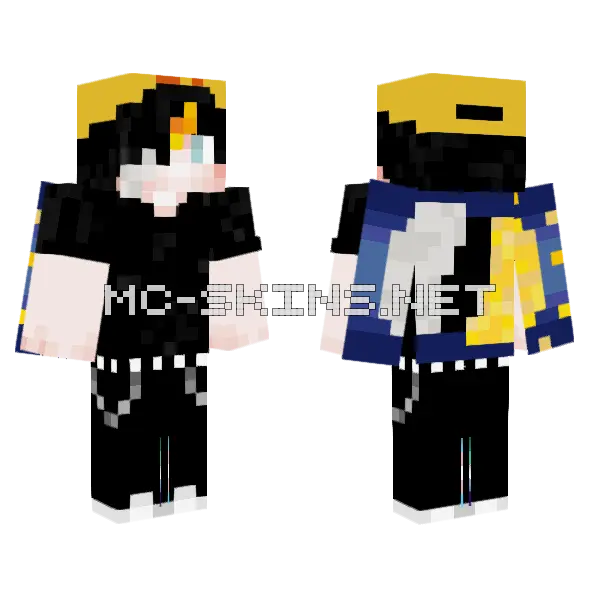 Flag Cape Minecraft skin, front and back