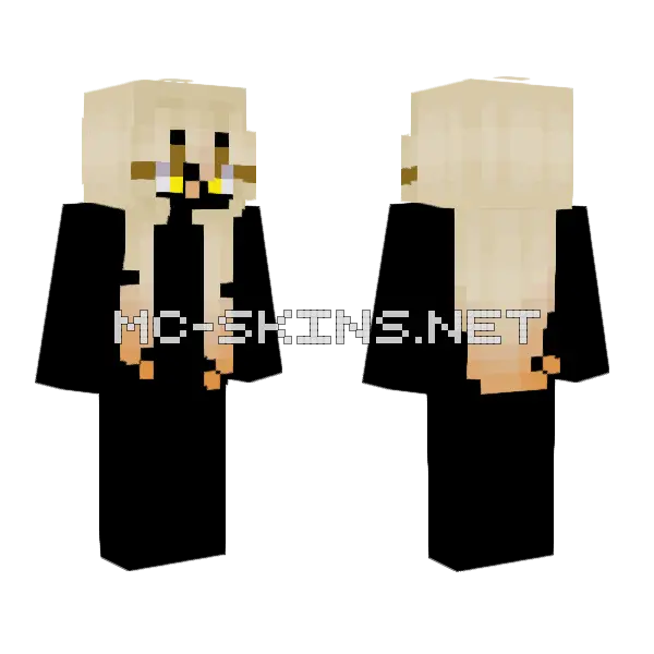 Flame HB Minecraft skin, front and back