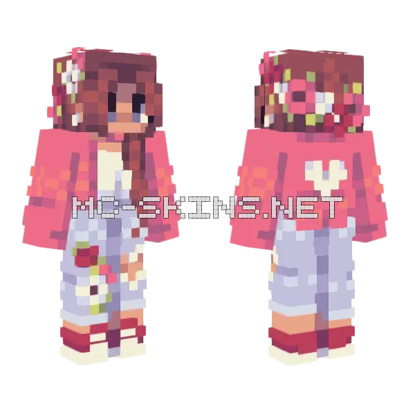 Flash Of Color Remake Minecraft skin, front and back