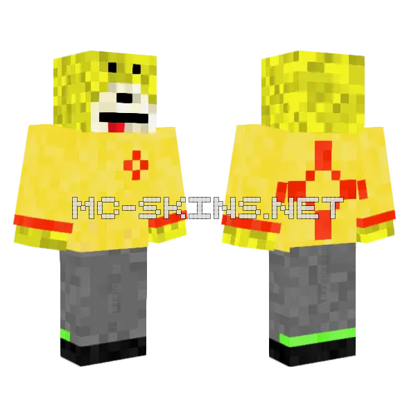 Flat Eric New Mexico Minecraft skin, front and back