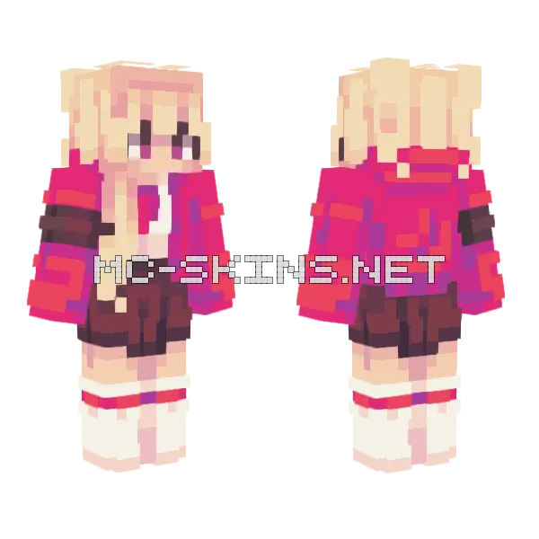 Flavorful Te Minecraft skin, front and back