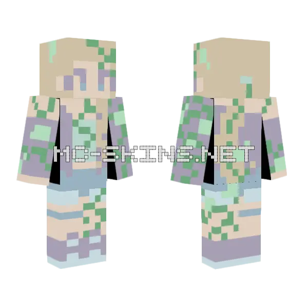 Fleas On A Blackberry Bush Minecraft skin, front and back