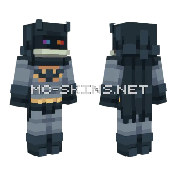 Flinthuy Batman Minecraft skin, front and back