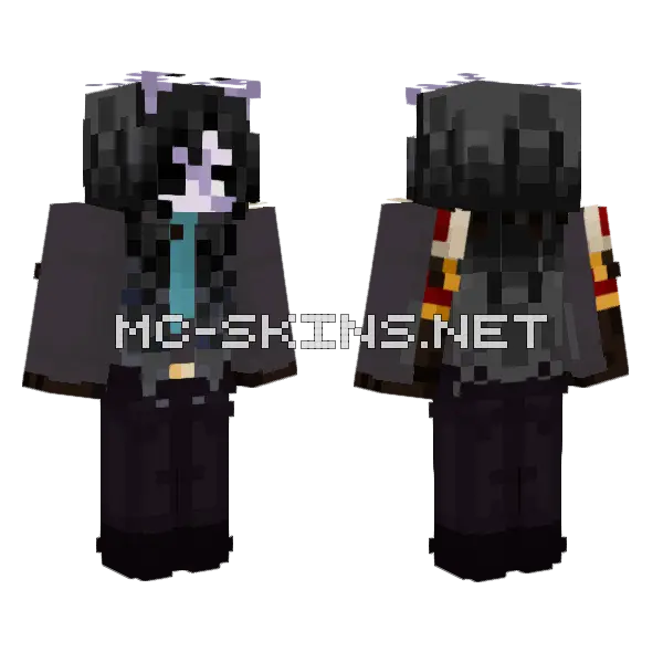 Flix Minecraft skin, front and back