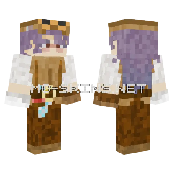 Flo Minecraft skin, front and back