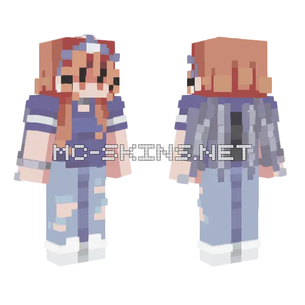 Floating On A Feather SF Minecraft skin, front and back