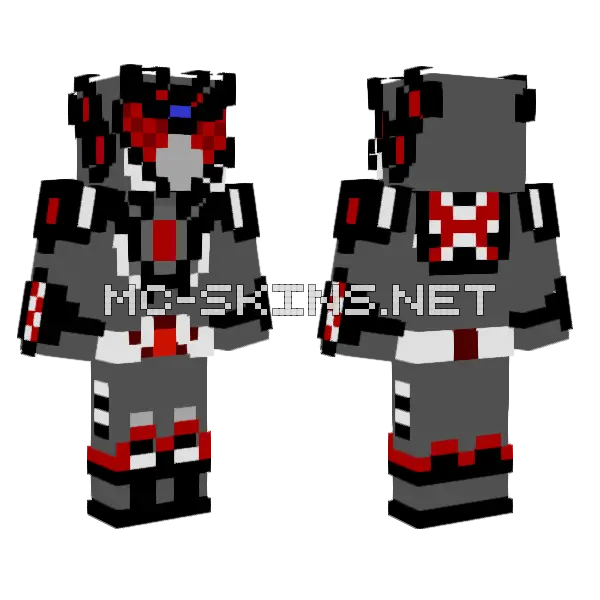 Floor 2 Boss Minecraft skin, front and back