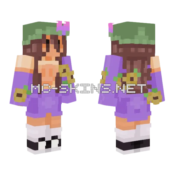 Flora O Sfa 2 Minecraft skin, front and back