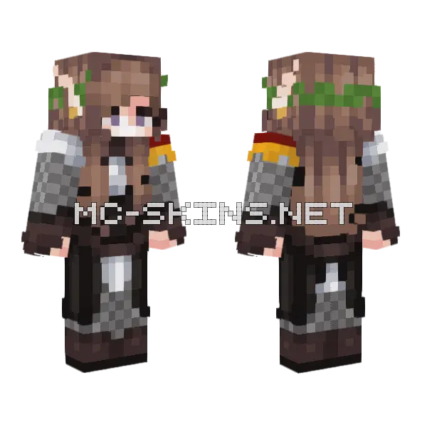 Floral Crown Girl, front and back