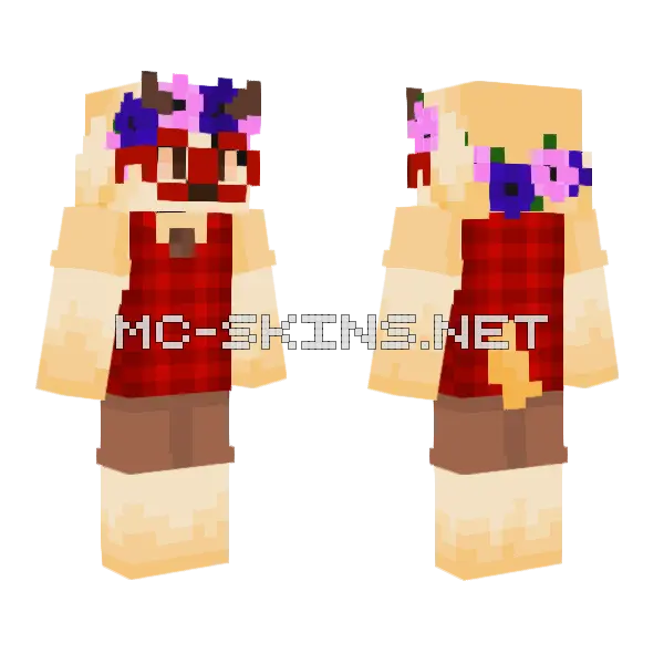 Floral Headband Boy, front and back