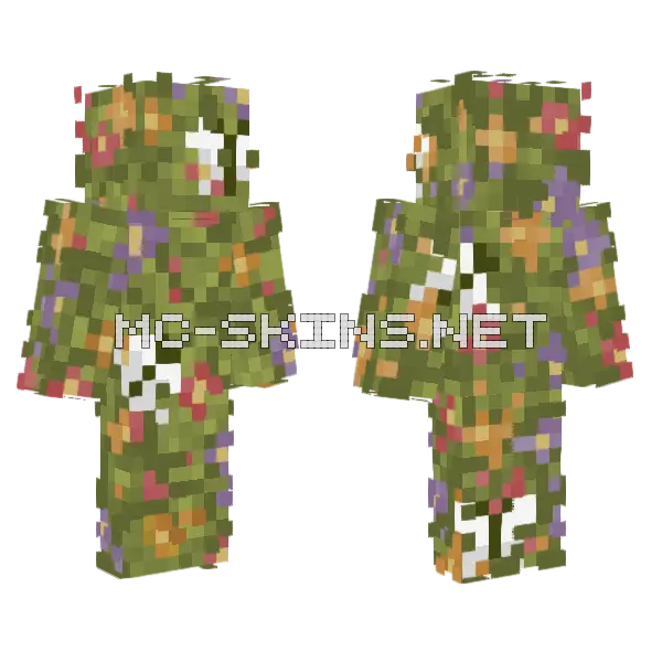 Floral Pattern Skin Minecraft skin, front and back