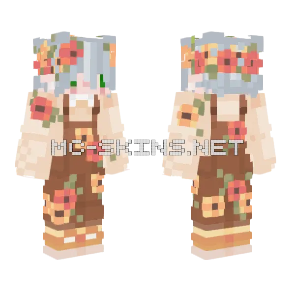 Floral Summer Dress, front and back