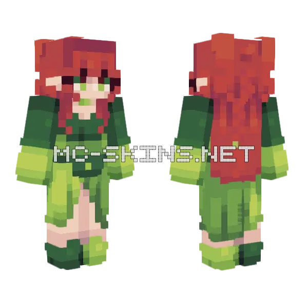 Florescence Minecraft skin, front and back
