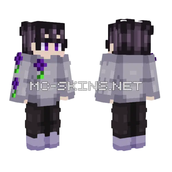 Floresence Boy Minecraft skin, front and back