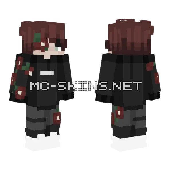 Flower Boy Minecraft skin, front and back