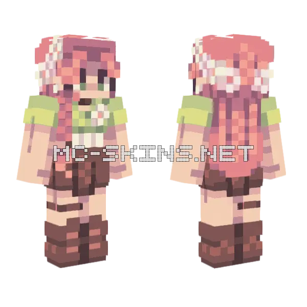 Flower Confetti Pt Minecraft skin, front and back