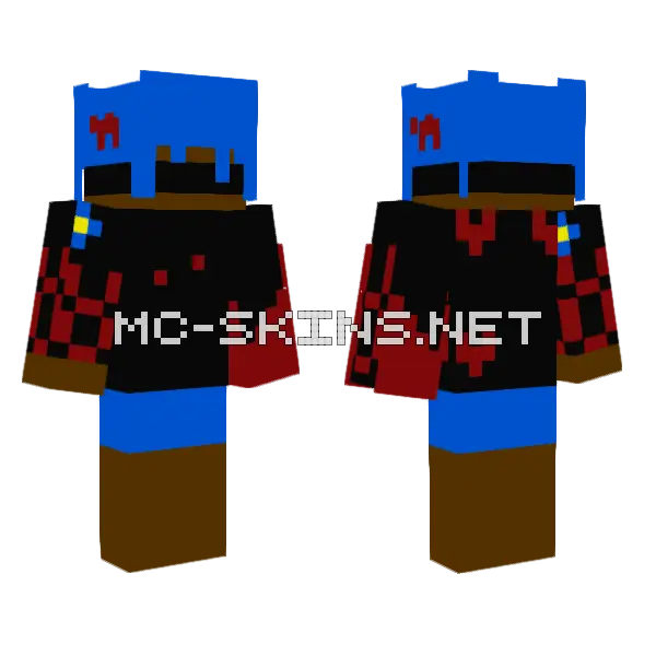 Flower Frags Minecraft skin, front and back