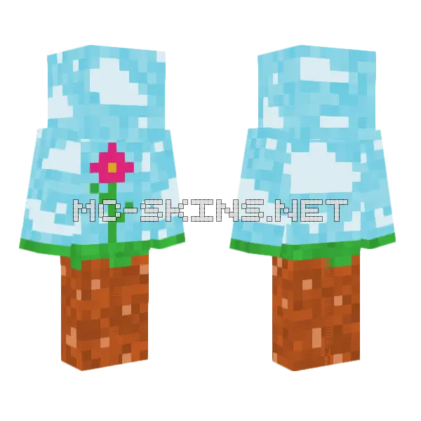 Flower Landscape, front and back