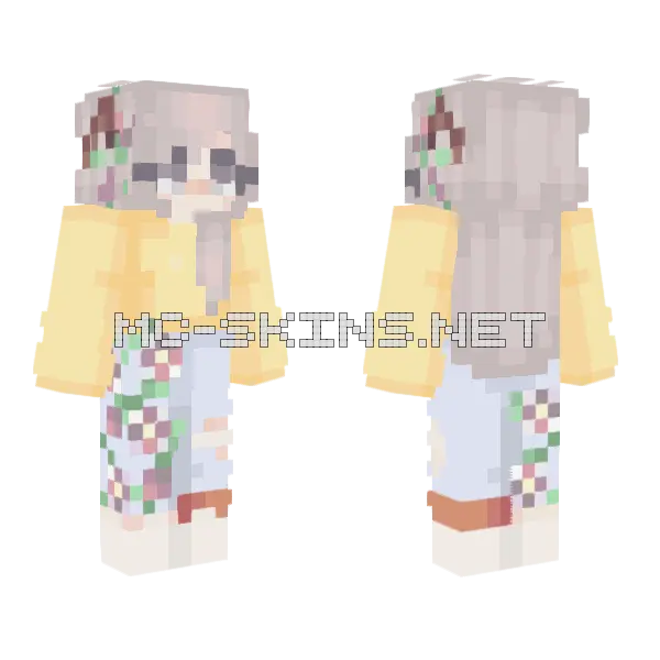 Flower Prances Minecraft skin, front and back